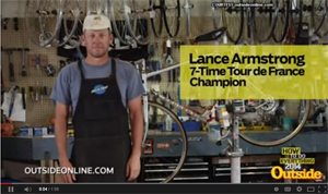  To watch how to do it, check out Lance Armstrong